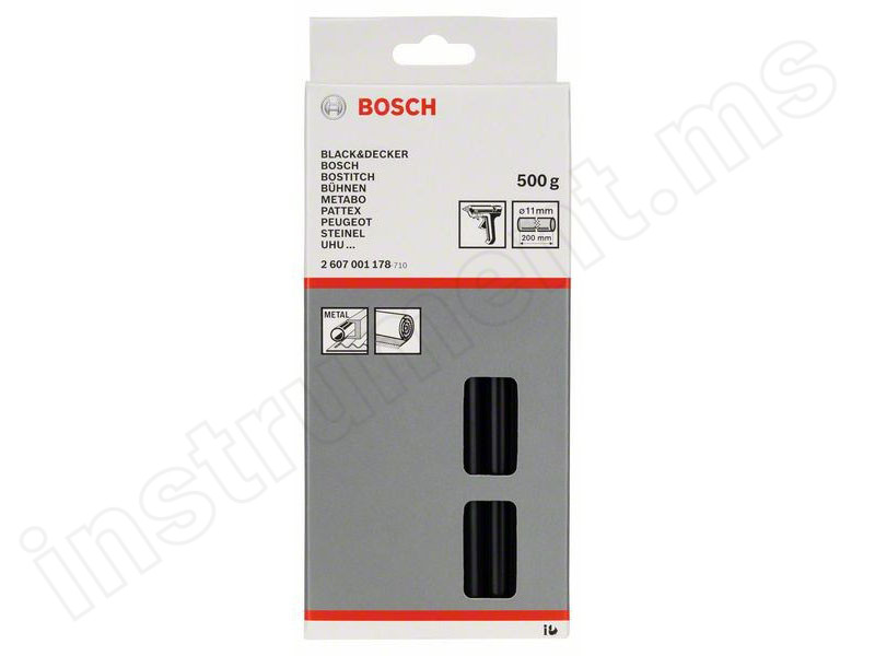 Стержень клеевой черный Bosch 11х200мм - фото 1
