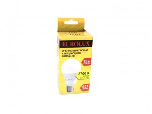 Лампа LED 15Вт E27  теплый свет Eurolux A60 - фото 2