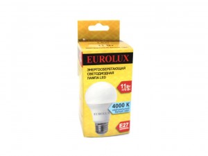 Лампа LED 11Вт E27  белый свет Eurolux A60 - фото 2