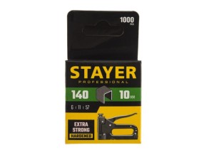 Скобы для степлера закаленные 10мм Stayer тип 140 - фото 2
