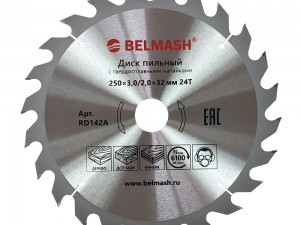 Диск пильный BELMASH 250x3,0/2,0x32/30, 24T - фото 3